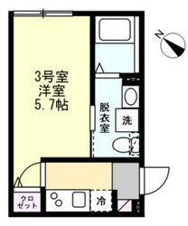 ベイルーム川崎平間の物件間取画像